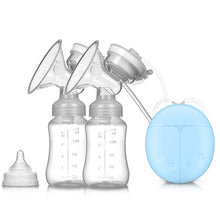Load image into Gallery viewer, Double Electric Baby Milk Breast Pumps USB Powerful Suction Nipple Pump With Bottle Cold Heat Pad Breast feeding Tools T2236